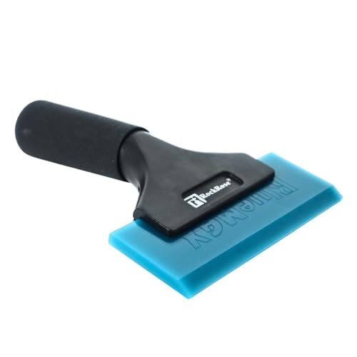 Image of RockRose Elite 6 inch Cast Aluminum Squeegee - Sturdy, Long-Handle Anti-Slip Grip Precision Blade Change with Allen Wrench Professional Window Tint Application Tool-1 Unit