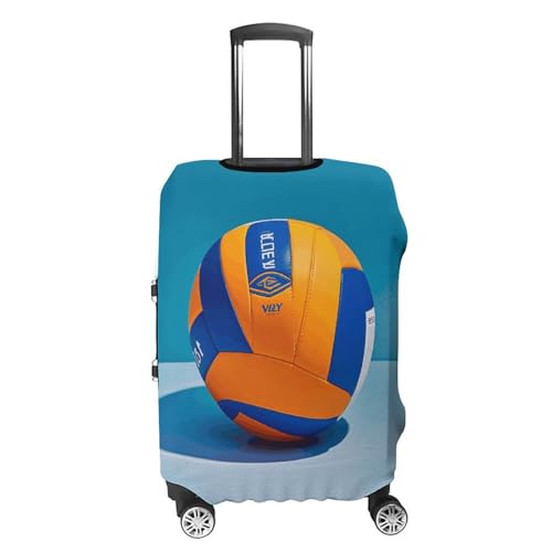 Carry on Luggage Cover Blue Volleyball Suitcase Covers for Luggages Tsa Approved Travel Luggage Sleeve Protector Elastic Suitcase Protector Anti-Scratch Washable Fits 19-30 Inch Case -XL4