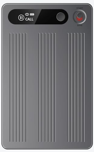 NUASI Registratore Vocale AI con Memoria 64GB - Trascrizione e Riassunto Automatico, Oltre 80+ Lingue, Registratore Digital Professionale per Riunioni/Lezioni/Interviste, Controllo App, con Custodia​