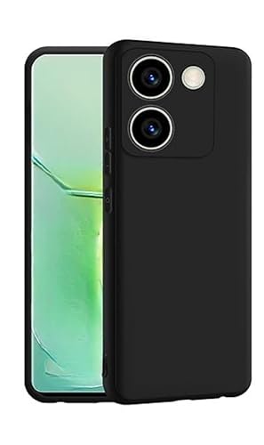 Image of Designerz hub Realme P3 Ultra 5G Back Cover | Soft Silicone Slim Back Case Cover for Realme P3 Ultra 5G - Black