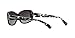 Coach HC8168 Sunglasses, Black/Grey Gradient, 56 mm
