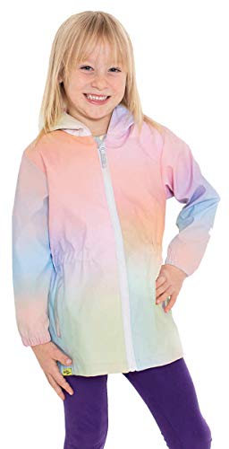 Western Chief Girls Ombre Rainbow Rain Coat Iridescent