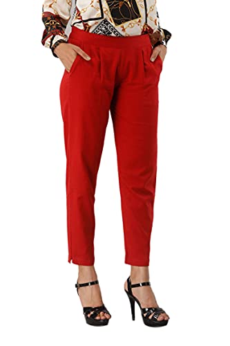 Image of Cotton Wear Casual Regular Fit Elastic Waist Double Side Pocket Trouser