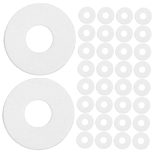 Hoement 500 pezzi Rondelle in Vinile Trasparente Guarnizioni Piatte Resistenti per Maniglie Doccia Antivibrazione Isolanti e Riparazione