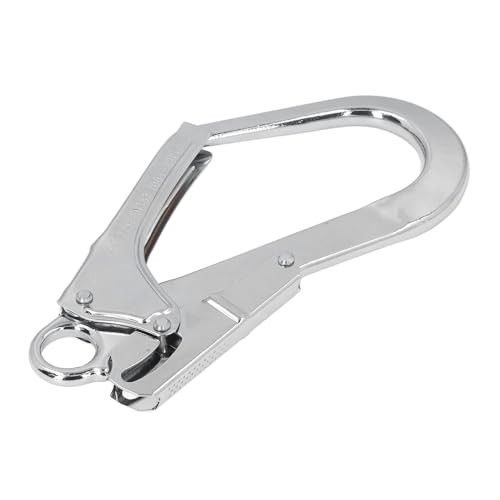 22KN Snap Hook, Alloy Steel Double Lock Safety Fall Lanyard Hook with Snap Hook for Industrial Work, Outdoor Work