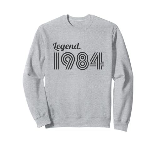 Leyenda 1984 Vintage Año de nacimiento sarcástico cumpleaños Sudadera