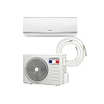 Airton PACK prêt-à-poser : Pompe à chaleur/Climatiseur réversible R32-5270/5500W - 18000BTU + Liaison 4M Ready Clim (60m2 - A++) - Gaz pré-chargé.