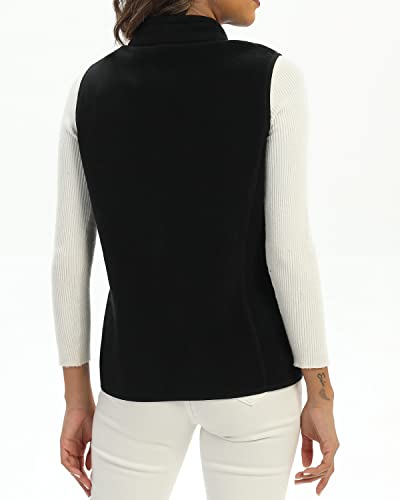 Xeoxarel FLEECE VEST-F07 Women'S Soft Polar Fleece Vest, Lightweight Sleeveless Jackets Classic Fit Outerwear Full-Zip Pockets Casual Clothes Black Xl thumb #6