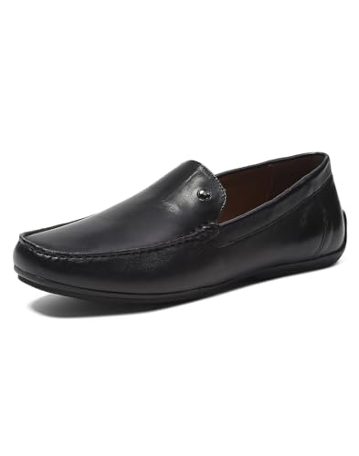 Image of Monte Carlo Mens Solid Slip on Genuine Leather Loafers (201805FW)