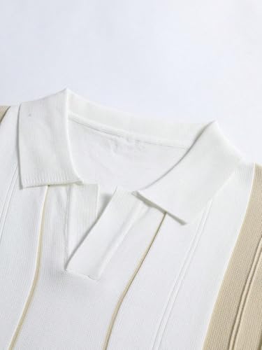 Men's Slim Fit Sweater Striped Pattern Knit Top3