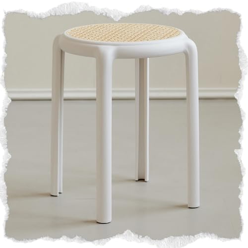 Tabourets empilables en plastique imitation rotin pour cuisine et classe