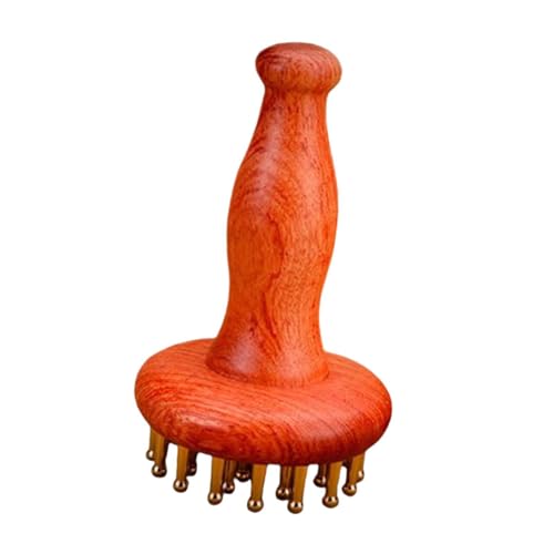 predolo Cepillo de masaje corporal de madera, herramienta de masaje portátil, manual, compacto y cómodo, corporal completo para hombros.