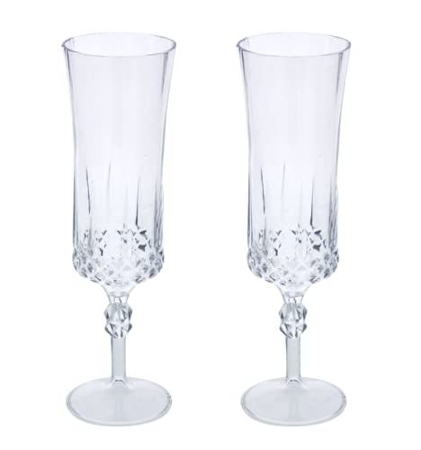 Plastic Champagne Glass - 2 ct
