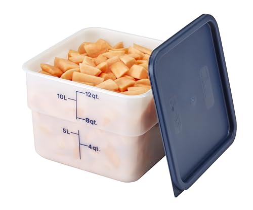 Cambro Blue Cover – Lid for 12, 18 & 22 QT Classic Square Food Storage Containers - Thumbnail 6