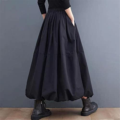 Jupe noire plissée à poches la solution silhouette élancée taille haute - 3