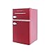 Magic Chef Retro Mini Refrigerator 3.2 cu. ft. 2-Door Fridge in Red