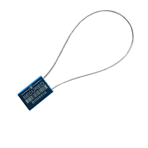 Câble de sécurité en métal bleu à traction serrée 25 cm