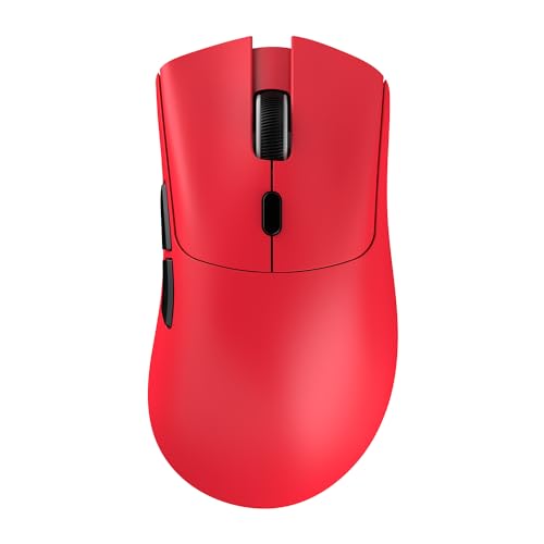 Image of MAGIC-REFINER R1 Wireless Gamin Mouse,59G Lightweight Tri-Mode BT5.2 /2.4GHz / /Wired Computer Mouse,PixArt PAW3311 18K DPI Optical Sensor,7 Programmable Buttons,Long Battery Life Mouse For PC /Mac (Red)