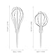 Elektrischer Schneebesen, Handmixer Hand-Eierbesen, Kabelloser Elektrischer Küchen-Handmixer 3-Gang-Mixer für Cappuccino, Matcha, Matcha für Teig, Eier, Teig, Sahne (WHITE)