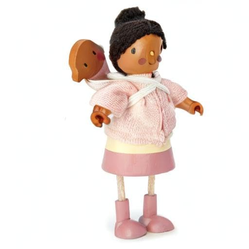 Tender Leaf Toys Muñeca Mrs. Forrester y Bebé Flexible miniatura 5