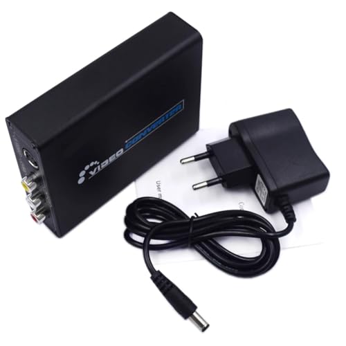 Adaptador Conmutador Compuesto S-Video Escalador Alta Definición Conector 3RCA UE
