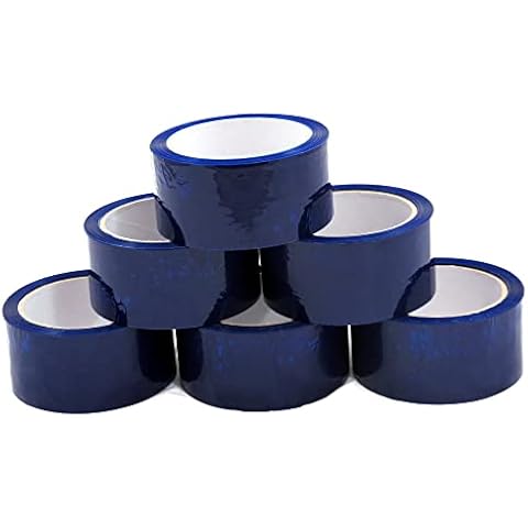 6 x Pro Plast Branded ® Blue Coloured Packing Parcel Tape 50mm x 66M Cover