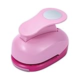 2 Inch Hole Punch, Katfort Craft Punches Shapes Circle Punch for Paper Crafts, Cardstock, Brand Label, Gift Wrapping, Greeting Cards and Scrapbooks, Pink