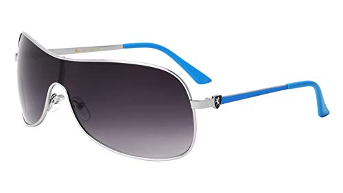 Khan Intake - Thin Frame One Piece Shield Sunglasses