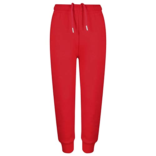 Fleece trouser 355 red en maille bicolore avec manchettes coupe-vent pour petits