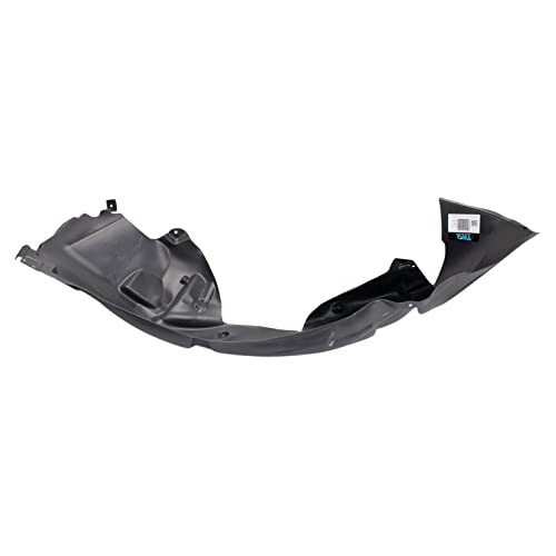 Image of TRQ Front Driver and Passenger Side Inner Fender Liner Set Compatible with 2015-2017 Ford Mustang without Performance Package GT Premium V6 GT 50 Years Limited Edition