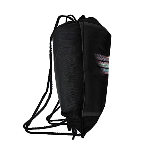 LOGOVISION Wonder Woman 1984 Glitchy Logo Drawstring Backpack Sports Bag Sackpack 17" x 13", Perfect for Gym, Yoga or Practice2