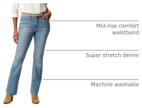 Image of Levi Strauss Signature Gold Women's 03 Essentials Mid-Rise Bootcut Jeans Stretch Denim, (Also Available in Plus)