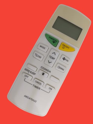 Image of AMAZOR Ac Remote- Model 132 B ARC470A22 ARC470A1 ARC470A5 132B Compatible with Daikin Ac Remote