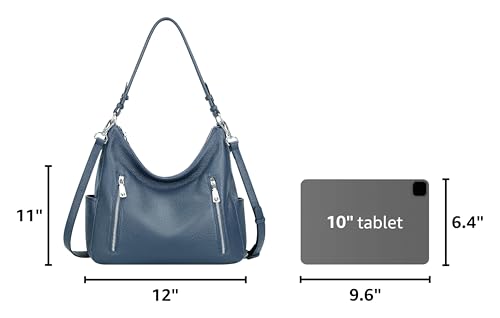 Image of Over Earth Genuine Leather Purses and Handbags for Women Hobo Shoulder Bag Ladies Crossbody Bags Medium