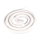 Gatuida Jouet De Farce Serpent en Plastique Réaliste 120 Cm Blanc pour Fêtes Maison Et Plaisanteries