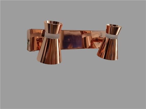 FILLISKA® 3 in 1 Double Wall Spot/Image/Display/Mirror Light with Adjustable Head and Color Changing Function(Rose Gold 397)