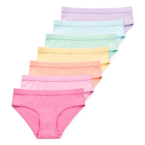 Lucky & Me Ryleigh Girls Bikini | Children's Organic Cotton Tagless Underwear | 7-Pack - Main Image