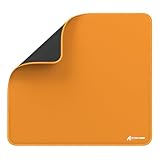 ATTACK SHARK CM02 Gaming Mouse Pad for Esports Speed Large Mouse mats for Desk Waterproof Surface Stitched Edges and Anti-Slip Rubber Base Size L Laminate 17.72” x 15.75” x 0.16” Orange