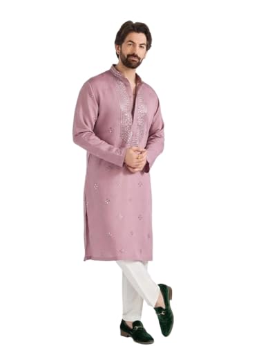 Kurta Homme en Coton Soie : Tenue Idéale pour Mariage Indien