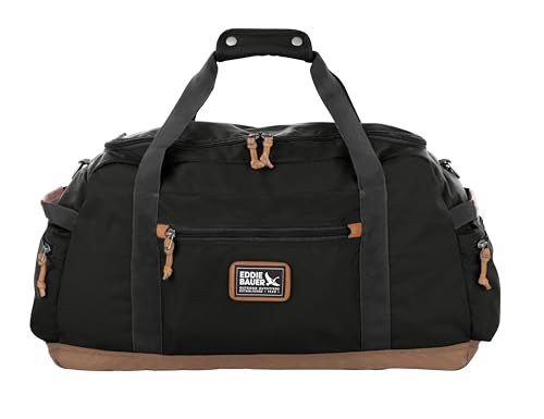 Eddie Bauer Bygone Duffel | Travel | Weekend Bag | Lightweight | Durable | 45L | Rugged Polyester/Nylon | U-Shaped Main Compartment | Black3