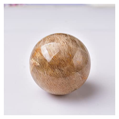 1PC Natural Yellow Moonstone Polishing Reiki Ball - Image 3