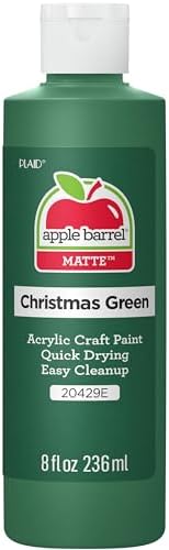 Apple Barrel Acrylic Paint in Assorted Colors (8 oz), 20429 Christmas Green- (Pack of 1)
