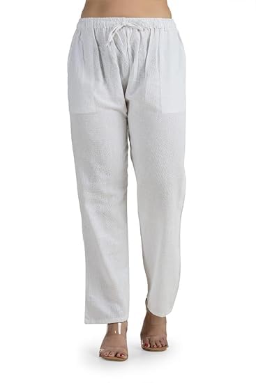 One Size Women's Eco-Friendly Cotton Pyjama| Comfortable Casual Trouser Stylish Pajama for Women| Travel Pyjama Pant| Fits Waist Size 28 to 36 Inches-image-38