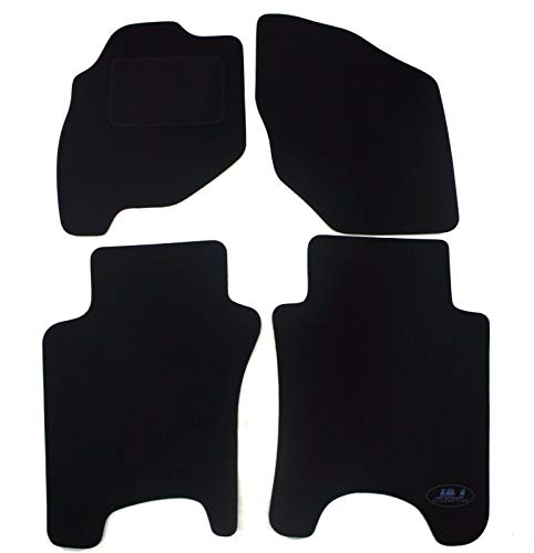 Wielganizator Tappetini Anteriori In Velluto Nero Per Honda Jazz II (2002-2007) – 2 Pezzi, Antiscivolo, Qualità Base