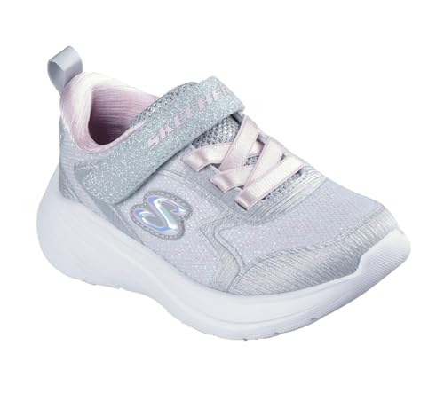 Skechers Mädchen Wave 92 Sneaker, Hellgrau, 12,5 Little Kid
