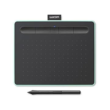 Mesa Digitalizadora Wacom Bluetooth Pequena Intuos Criativa - CTL4100WLE0, Verde e Preta, Pequeno