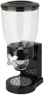ZevrO Honey-Can-Do Dry Food Single Control Dispenser (Black/Chrome)