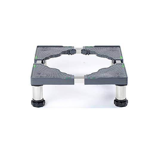 Soporte ajustable para secadora de 4/8/12 pies para lavadora, refrigerador, lavavajillas, soporte antivibración, soporte de nivel de burbuja de 14 a 17 cm de altura, sistema de soporte de lavandería
