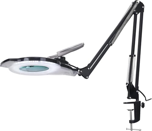 KIRKAS LED Magnifying Lamp with Clamp...