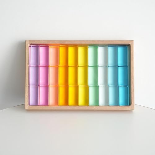 Jeu de construction pour tout-petits : pack de 30 pièces d'empilage éducation - 4